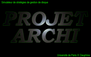 La page de pr&eacute;sentation du programme.